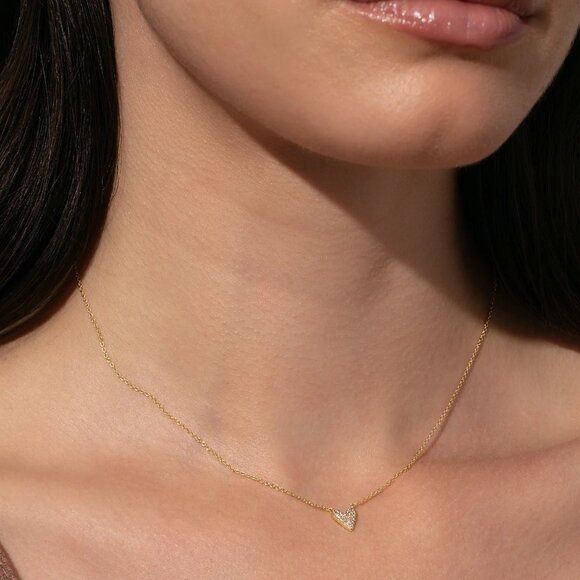 Uncommon James Pave Heart Necklace - Gold - Picture 3 of 14